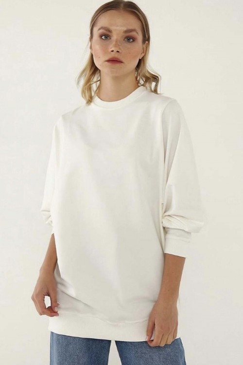 Ekstra Uzun Sweatshirt