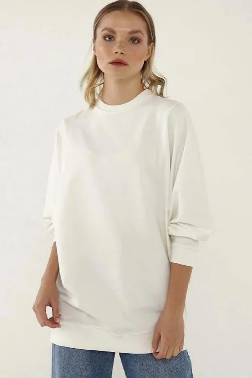 Ekstra Uzun Sweatshirt