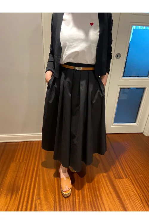 Pamuklu Keten Balon Etek