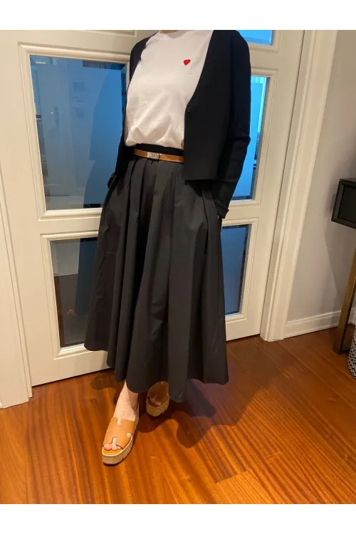 Pamuklu Keten Balon Etek